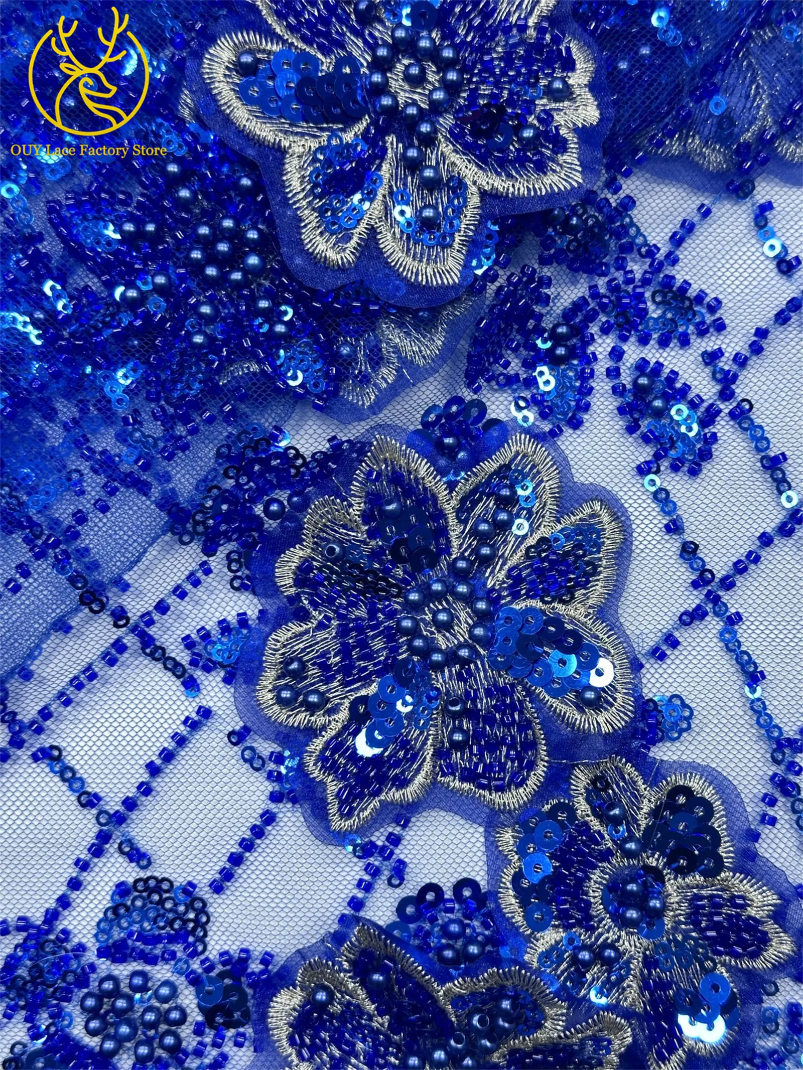 2026 Neuestes Design Traubenroter Afrikanischer Nigerianischer 3D-Perlen-Spitzenstoff Hochwertiges Französisches Pailletten-Netzgewebe für Damen Hochzeits- und Partykleider – Detail 26