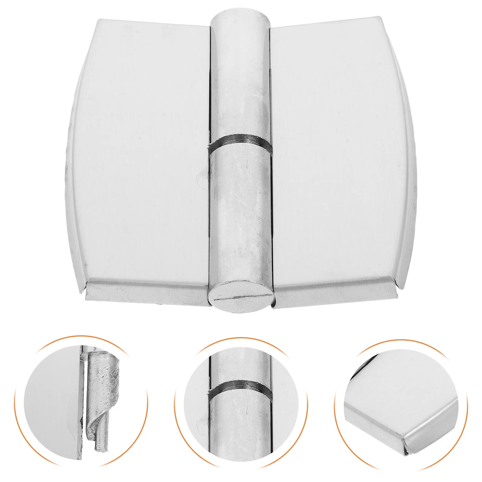 

2pcs Stainless Steel Self-Closing Hinge Heavy Duty Detachable For Public Restroom Partition Toilet Cabinet Height Adjustable