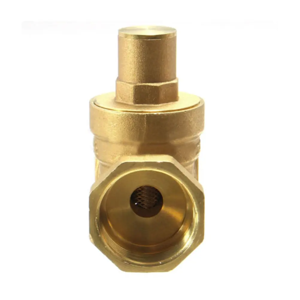 Adjustable Brass Water Pressure Regulator Valve Dn25 Durable Hydraulic Stabilizer For Purifiers Heaters Faucets Pressure Gauge