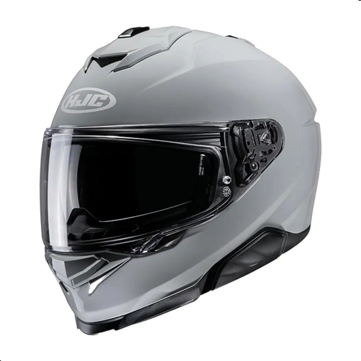 

i71 Solid Full Face Motorcycle Helmet with HJ-38 Pinlock Shield, DOT Approved (N Gray, X-Large)