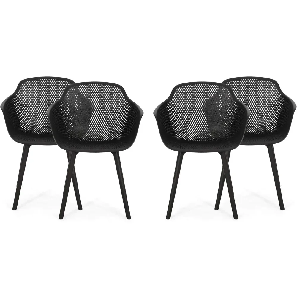 Outdoor Dining Chair Set of 4, Modern style restaurant chairs,Suitable for living room and dining room, free shipping