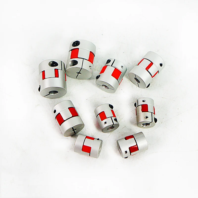 

D20 D25 D30 D35 D40 L25 L30 L35 L50 Plum Coupling Spider Flexible Motor Coupler Aluminium Flexible Jaw Coupling Plum Blossom
