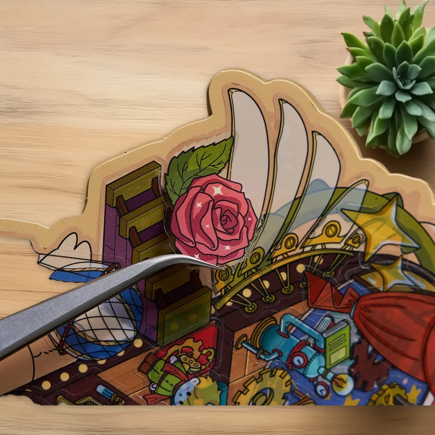 

23 листа/упаковка, серия Rose Town 6,0, забавные наклейки сцены «сделай сам», для творческого ведения журналов и поделок