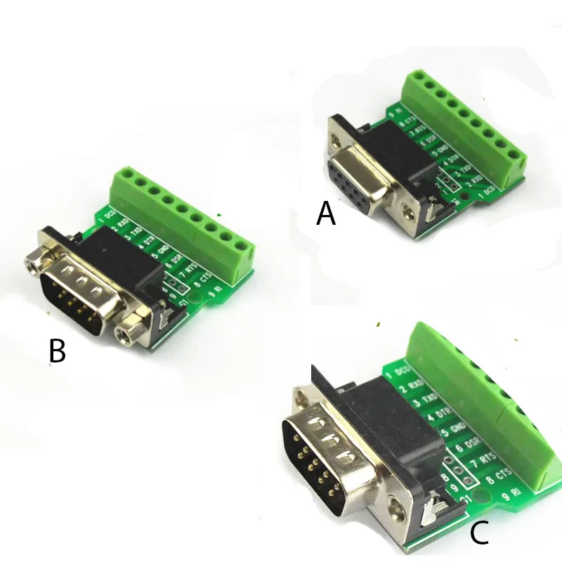 

DB9-G1-01 Nut Type Male Head Turn Terminal Serial Port Turn Terminal DR9 DB9 Turn Terminal Riveting DB9 female