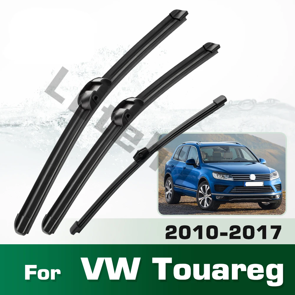 Scheibenwischer LHD Vorne und Hinten Wischerblätter Für VW Touareg 2010 - 2017 Windschutzscheibe Windschutzscheibe Fenster Regenbürsten 26 "+ 26" + 14"