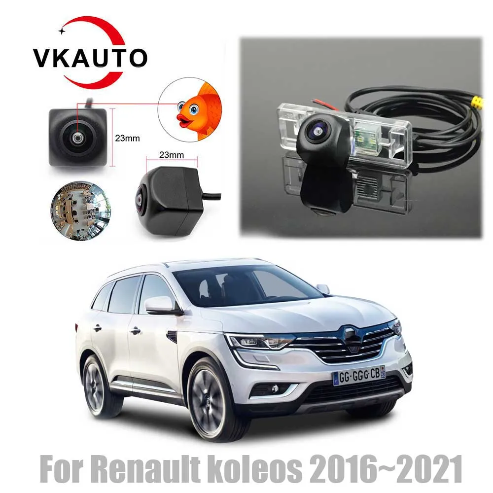 

VKAUTO Fish Eye Rear View Camera For Renault koleos 2016 2017 2018 2019 2020 HD CCD/Night Vision/Backup Reverse Parking Camera