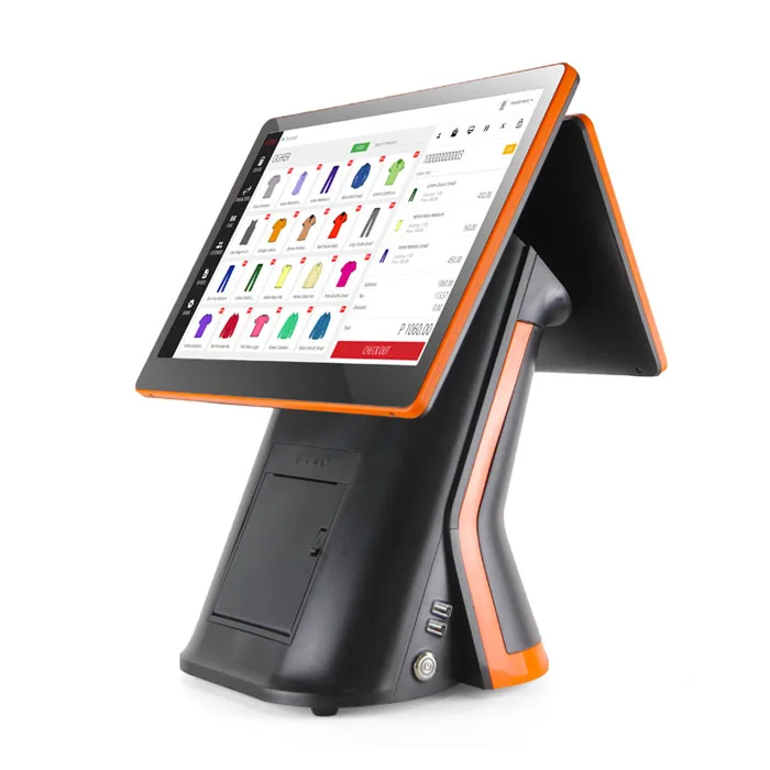 

15.6+10.1/11.6 windows/android POS system cash register dual screen touch all in one pos terminal machine