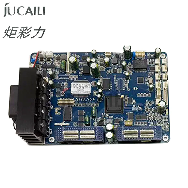 JUCAILI Senyang 2heads board kit for xp600/I3200/i1600 carriage board with buttons keyboard display screen date cable