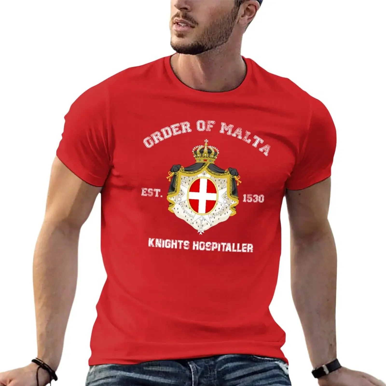 New Order of Malta T-Shirt summer top quick drying shirt vintage clothes sports fan t-shirts mens funny t shirts