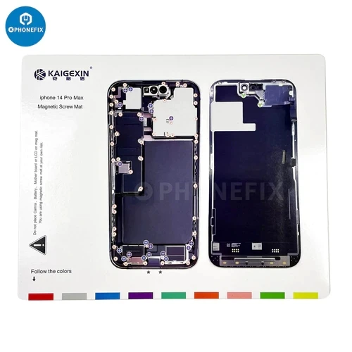 Imagem -05 - Parafuso Magnético Mat Gráfico para o Iphone Desmontagem Abrindo Repair Tool Pofessional Trabalho Pad Mat para o Iphone 15 14 13 12 11 x Pro Max Pcs por Conjunto