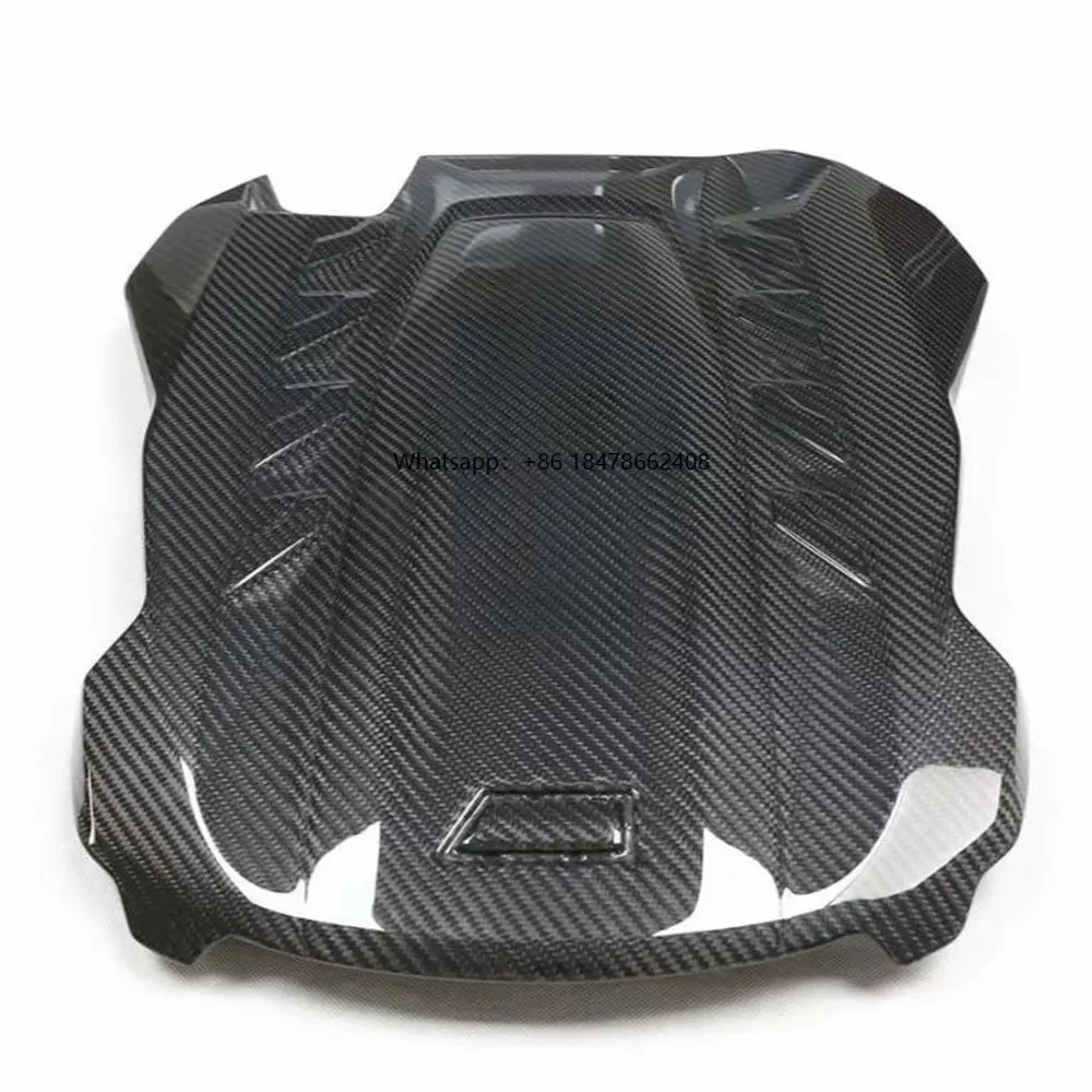 

Dry Carbon Fiber Engine Cover Trim Cap for F95 X5m F96 X6m 2020-UP