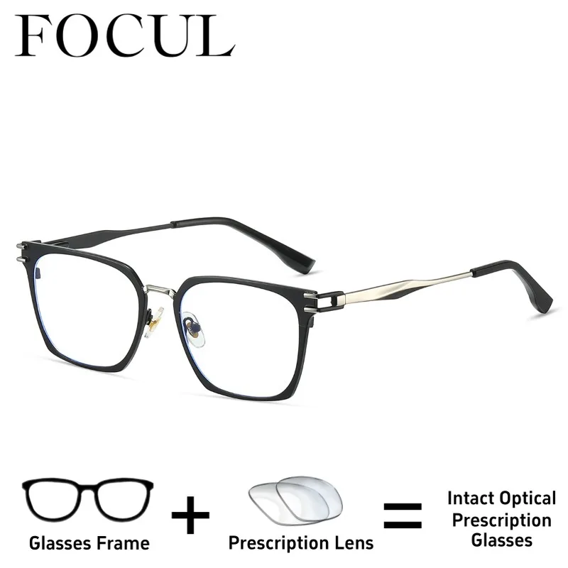 

FOCUL Multifocal Design TR90 Progressive Photochromic Myopia Glasses Anti BlueRay Eyeglasses Custom Prescription Optical Eyewear