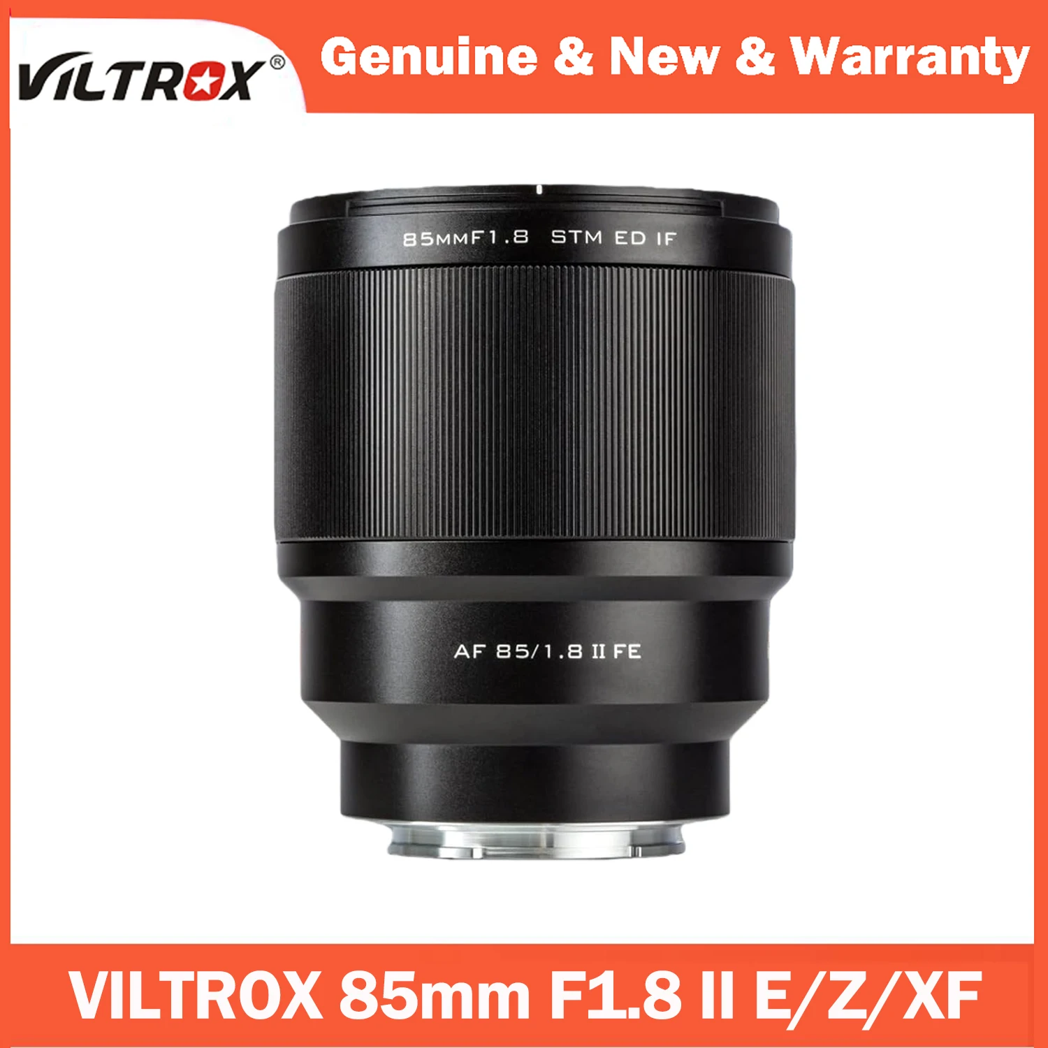 VILTROX 85mm F1.8 II STM Full Frame Auto focus Portrait Lens AF Large Aperture for  Nikon Z Fuji X Sony E Canon RF mount Camera