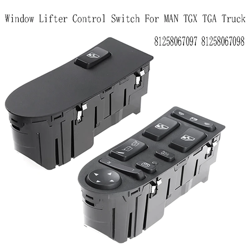 Super Sale Left+Right Power Window Switch Window Lifter Control Switch for MAN TGX TGA Truck 81258067097 81258067098