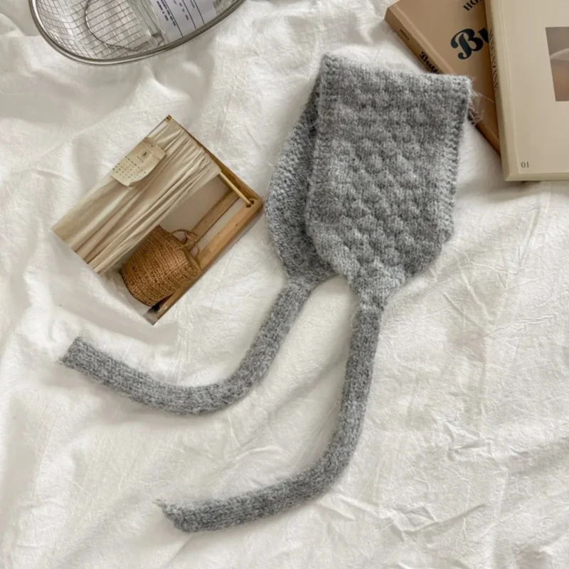 موضة سماكة Strappy الأذن إفشل يندبروف الدفء Earlap دفئا بلون اليدوية حماية الأذن حزام الخريف #3