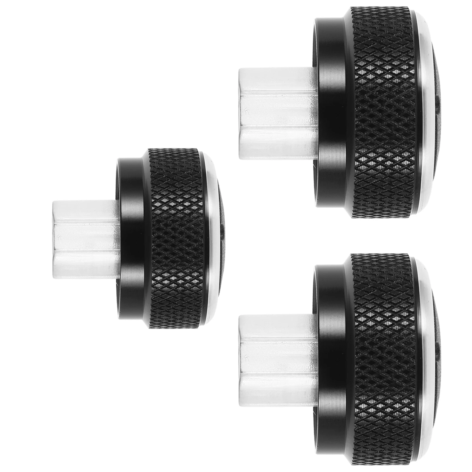 

3pcs Aluminum Alloy Air Conditioning Knobs Fit Multiple Models Car Interior Accessories Replacement Rotary Switch Knobs For
