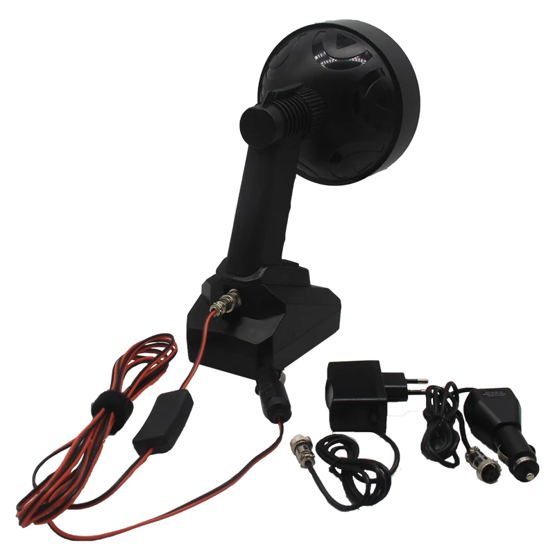 Dual Power Charges and Run Off 12V  60W Cree Super Bright LED Hunting Handheld Portable Spotlight Light Torch Flashlight