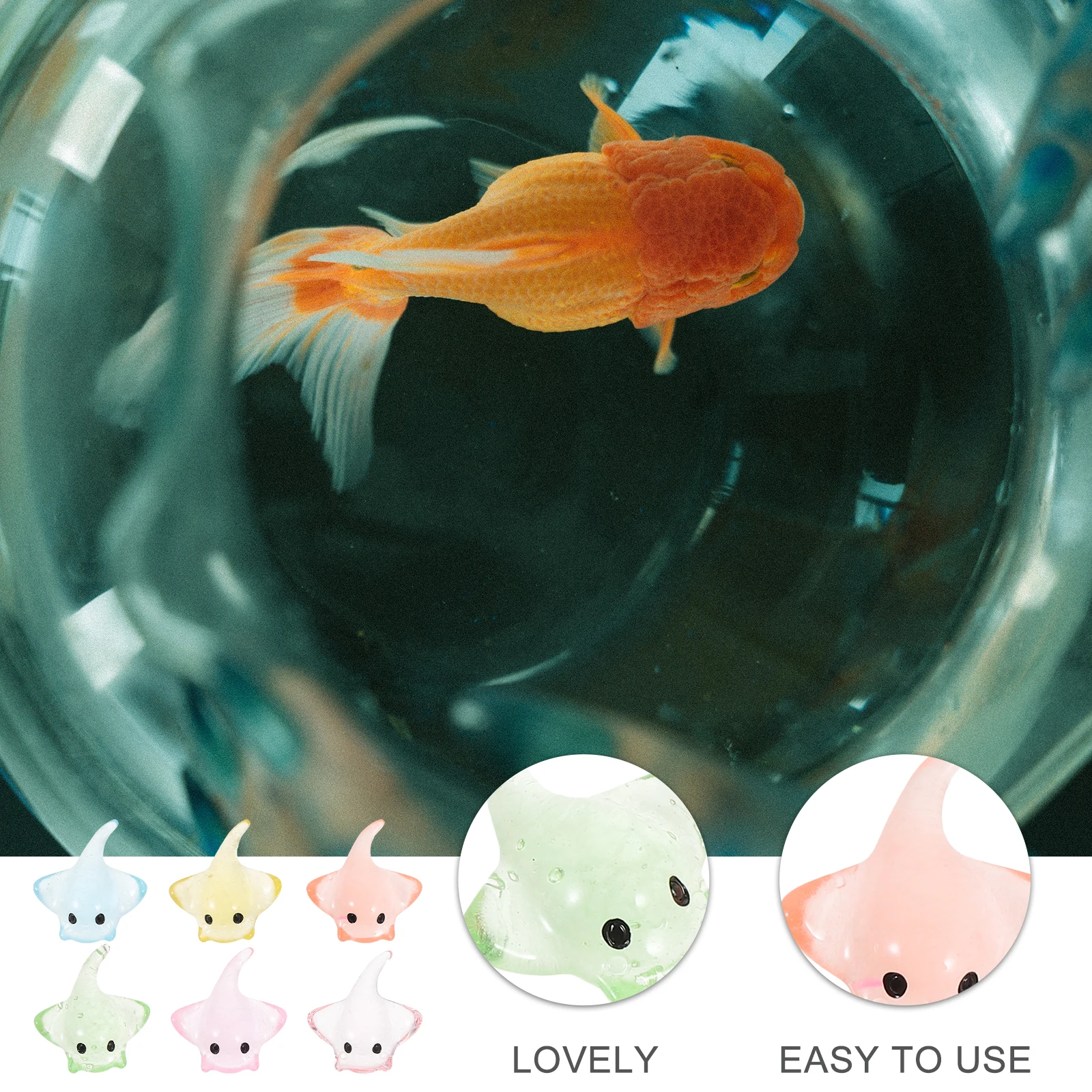 

20Pcs Mini Resin Fish Ornaments Creative Chic Micro Landscape Fish Tank Decor Mini Ocean Animal Micro Landscape Ornament