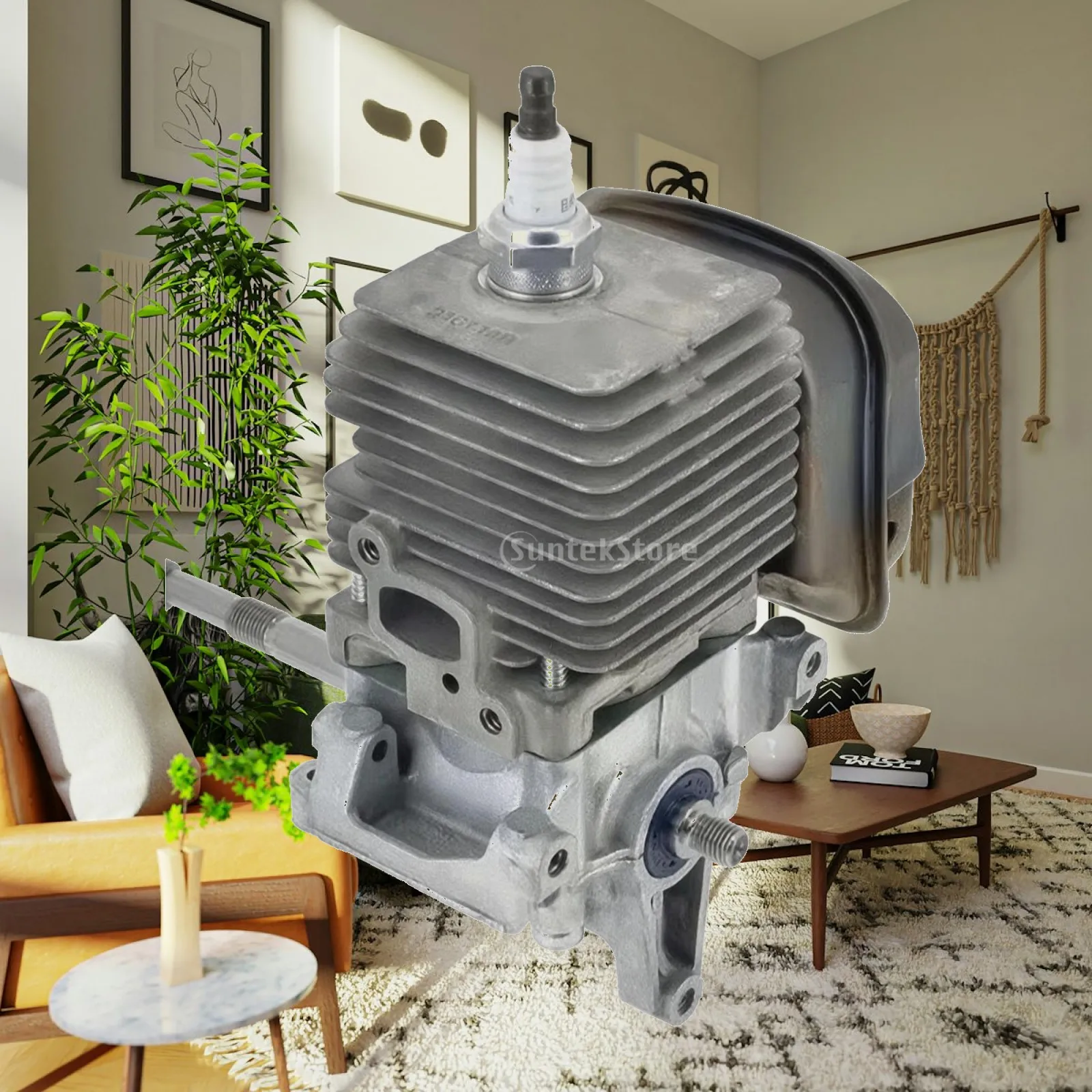 Engine with Finned Cylinder Head | Direct-Fit, Replacement Engine Assembly,