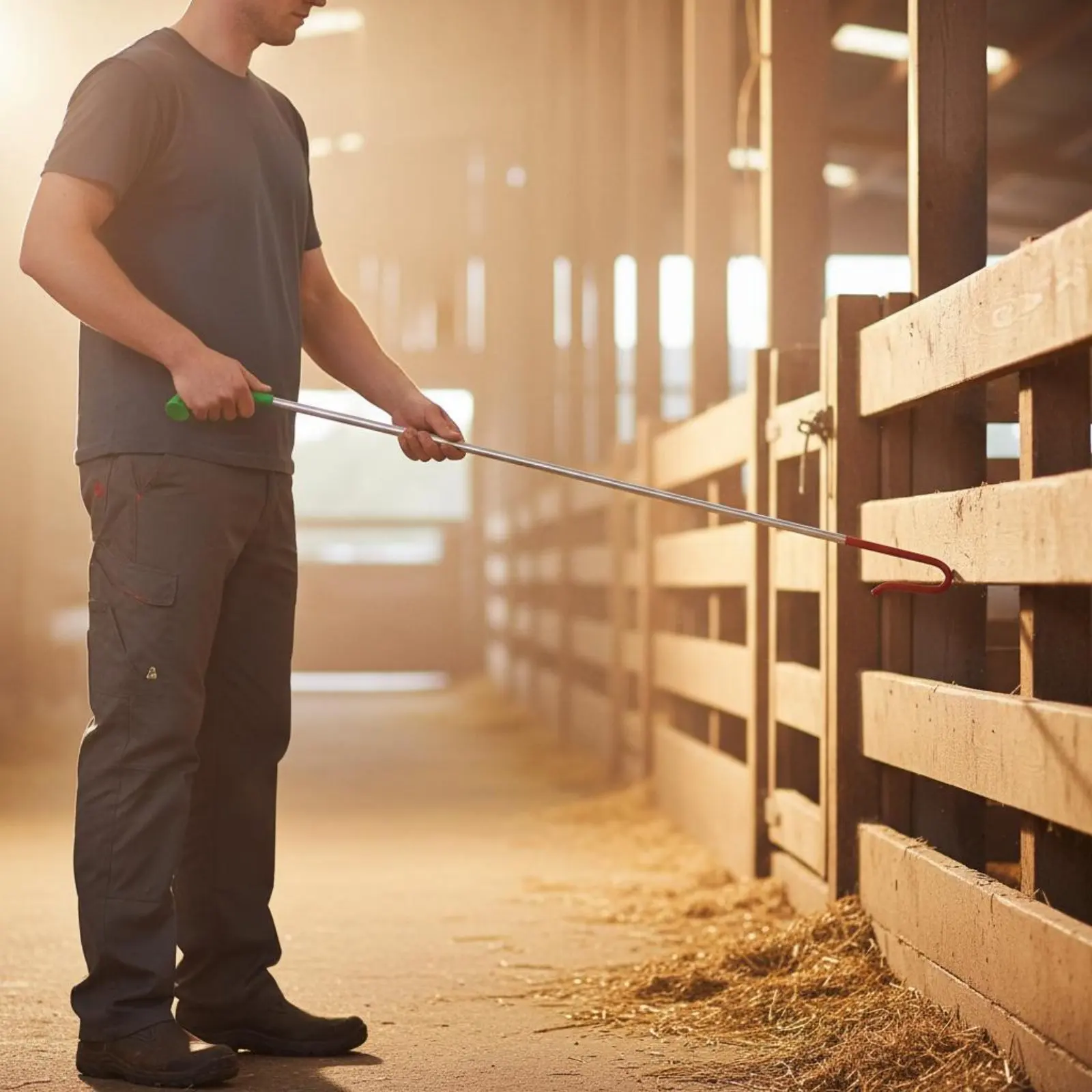 

Sheep Leg Hook Rust-Resistant Sheep Catching Hook Livestock Hold Pole Easy to Use Livestock Handling Tool Anti-Abrasion Design