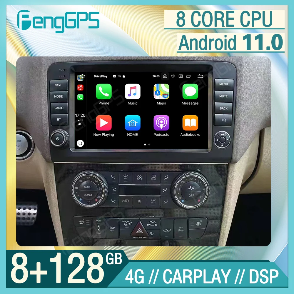 8 Core Android Car Multimedia Radio Stereo GPS For Mercedes Benz ML GL W164 ML350 ML500 ML280 GL320 X164 GL350 GL450 2 Din Navig