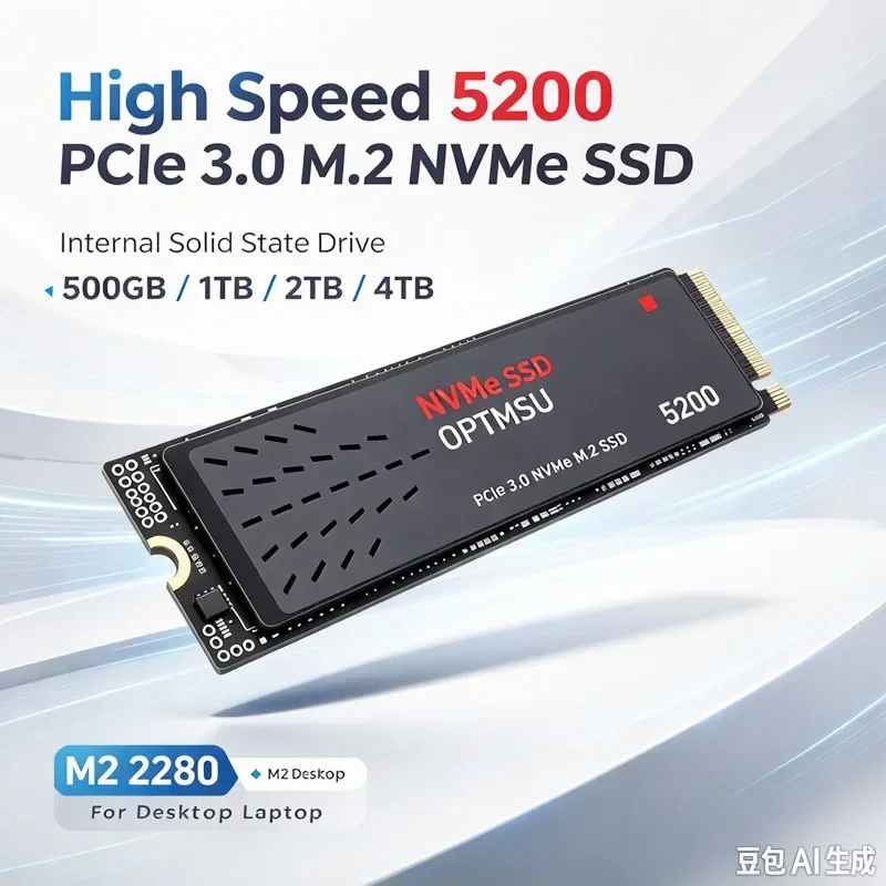 2026 New Genuine 1TB 2TB 5200 M.2 Ultra High Capacity SSD Portable High-speed Solid State Drive Suitable for Laptops Desktops