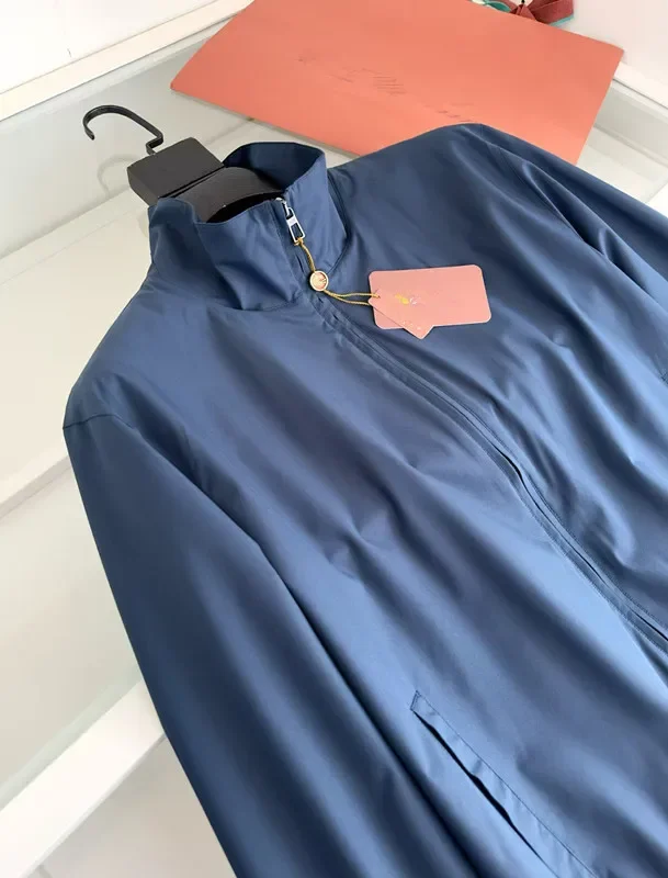 سترة كاجوال LP Italian 25aw ذات ياقة واقفة رفيعة