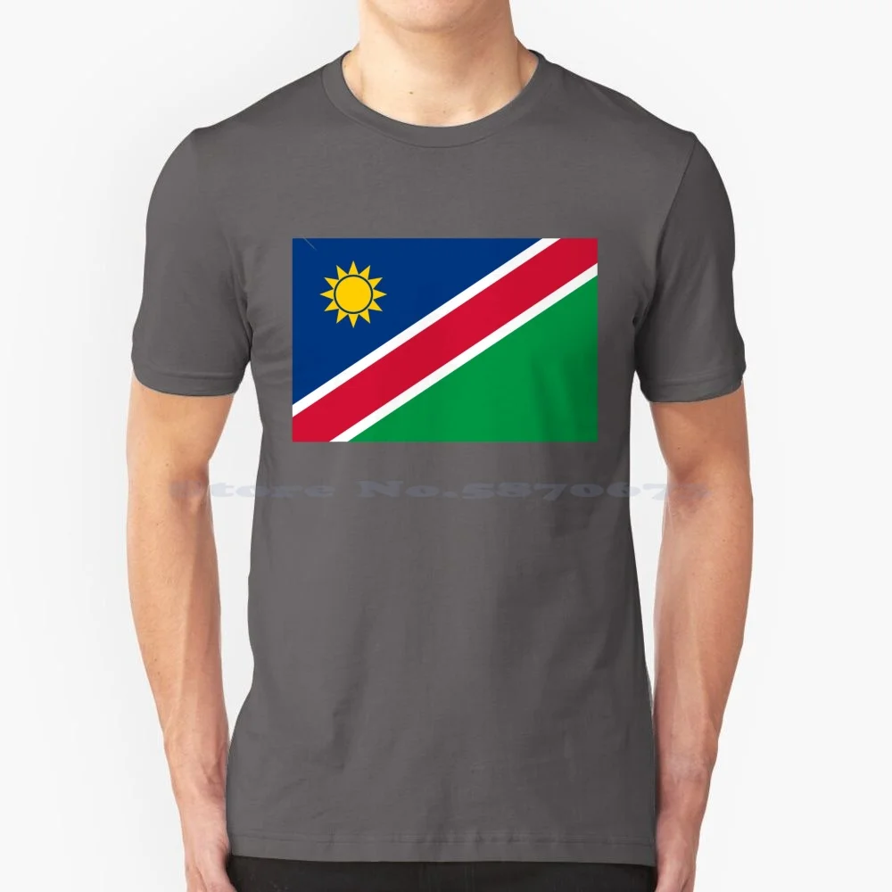 Flag Of Namibia T Shirt 100% Cotton Tee Namibia Flag Flag Of Namibia Country Flags