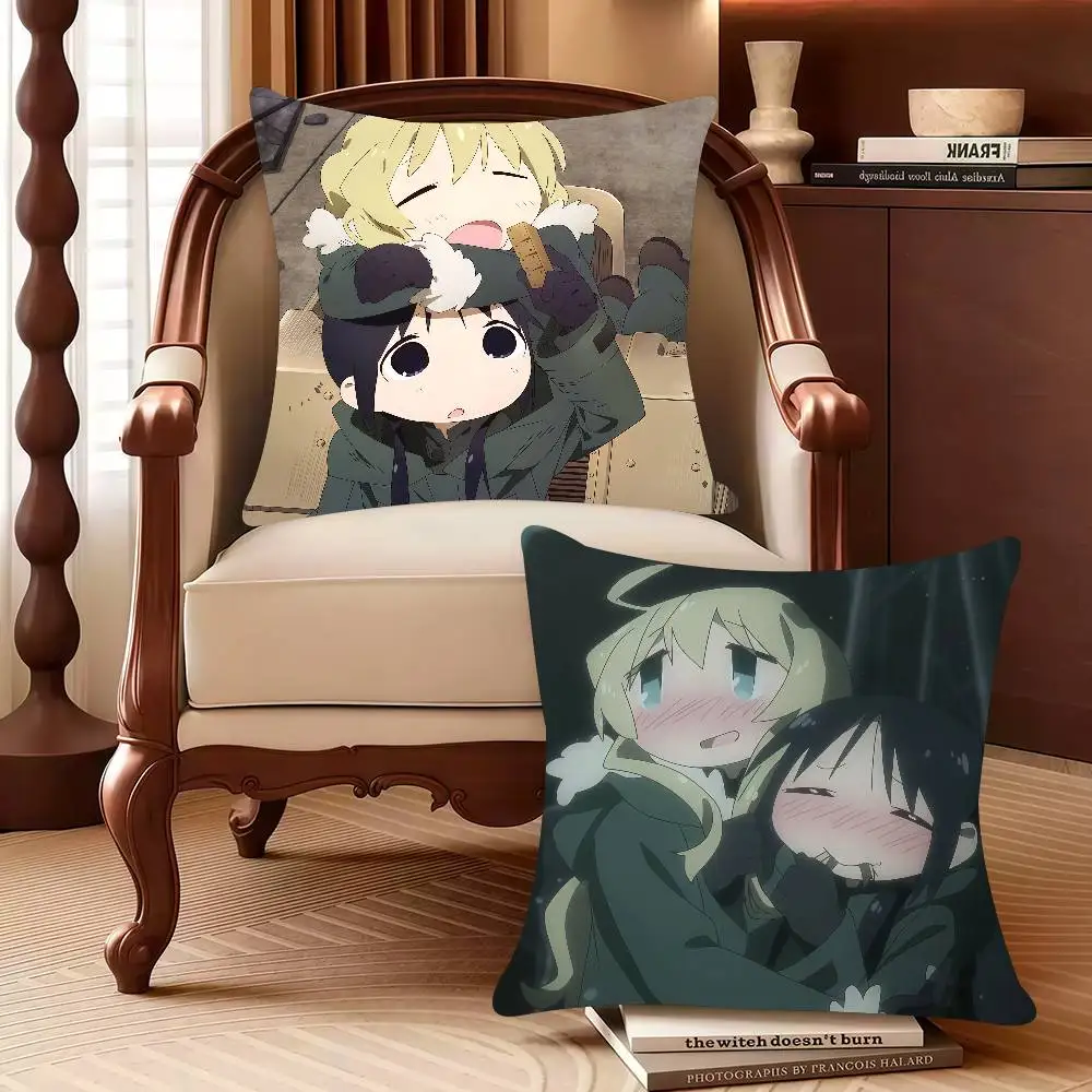 

bilibili Anime G-Girls Last Tour Pillow Case Decor Protective Covers Comfortable soft for Sofa Living Room Home office