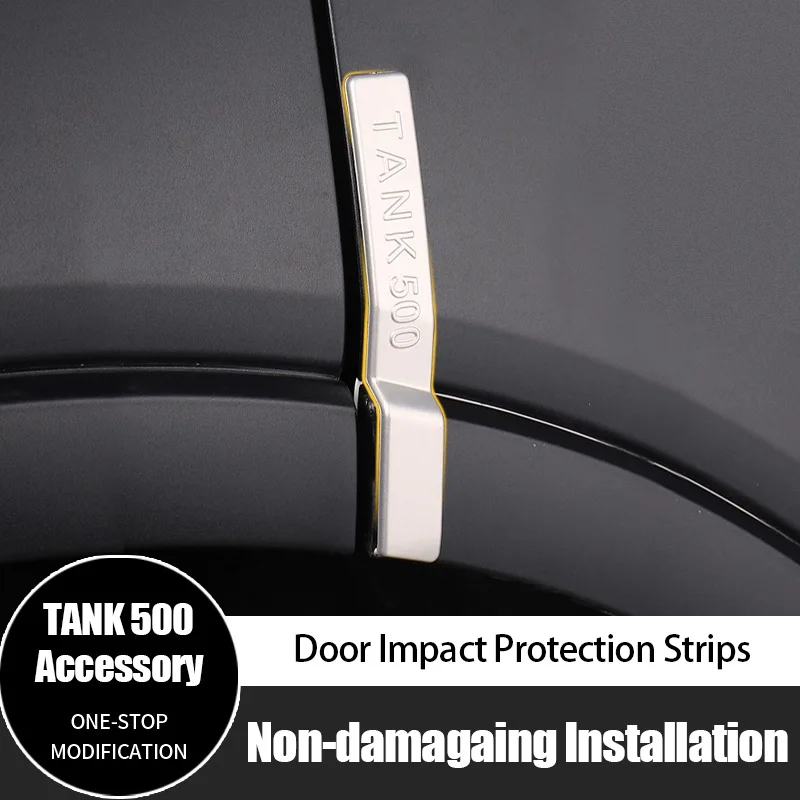 

For GWM Tank 500 Door Anti-Collision Exterior Protective Strip Scratch-Resistant Protection Trim Car Accessories