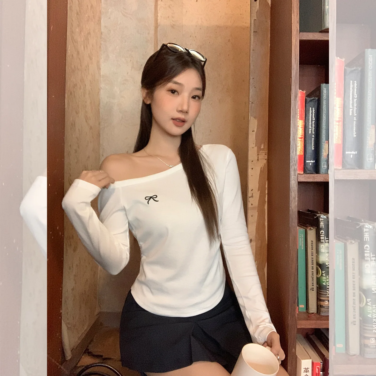 Cseta Corta Sexy sin Hombros para Mujer, Estilo Informal, Color Sólido, Ajustada, de Aodón, sin Mangas, Bordada y uesa