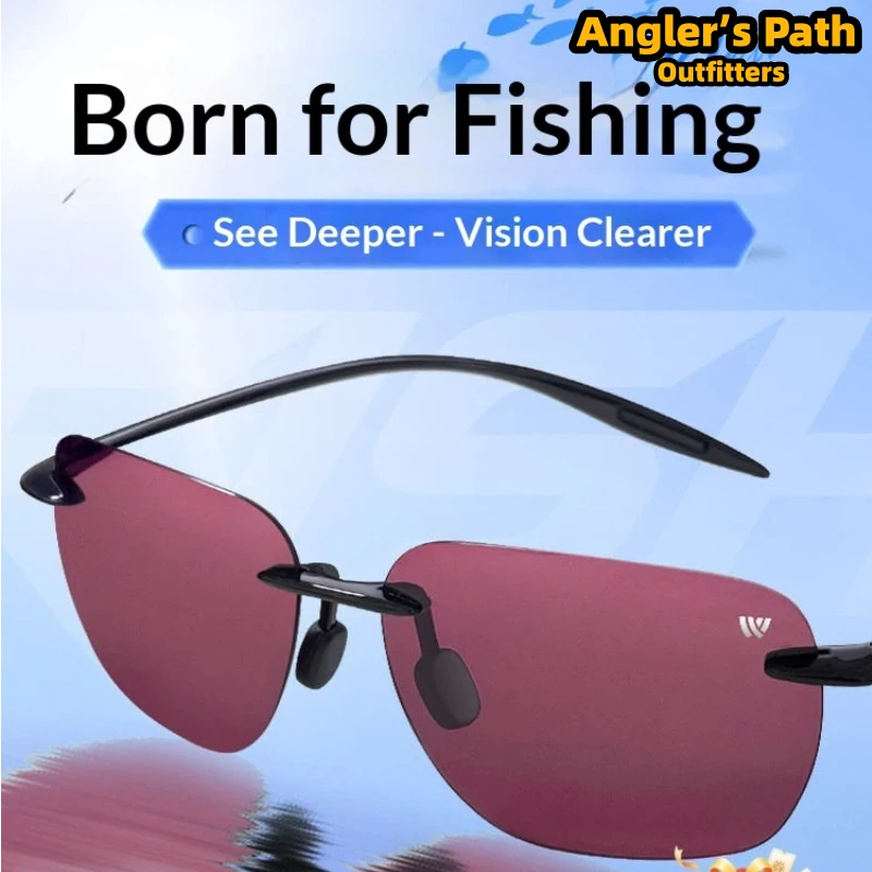 Woding Polarized Sunglasses Day Night Dual Use Professional Fishing Glasses For Driving Outdoor Fishing Water Surface Glare