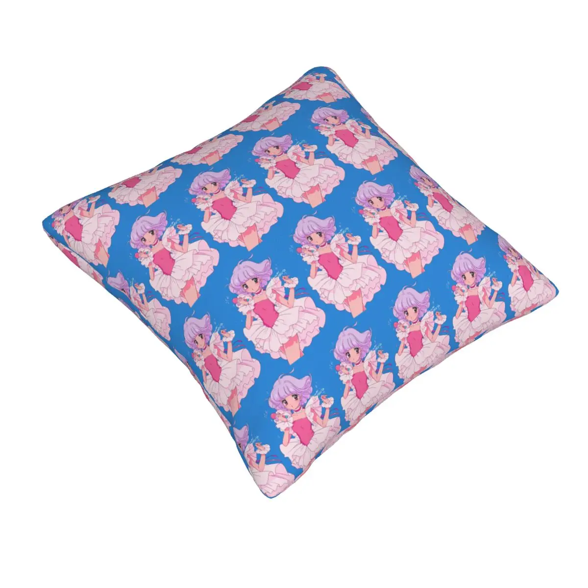 Creamy Mami Japanese Anime Square Pillowcase Pillow Cover Cushion Zip Decorative Comfort Throw Pillow for Home Bedroom