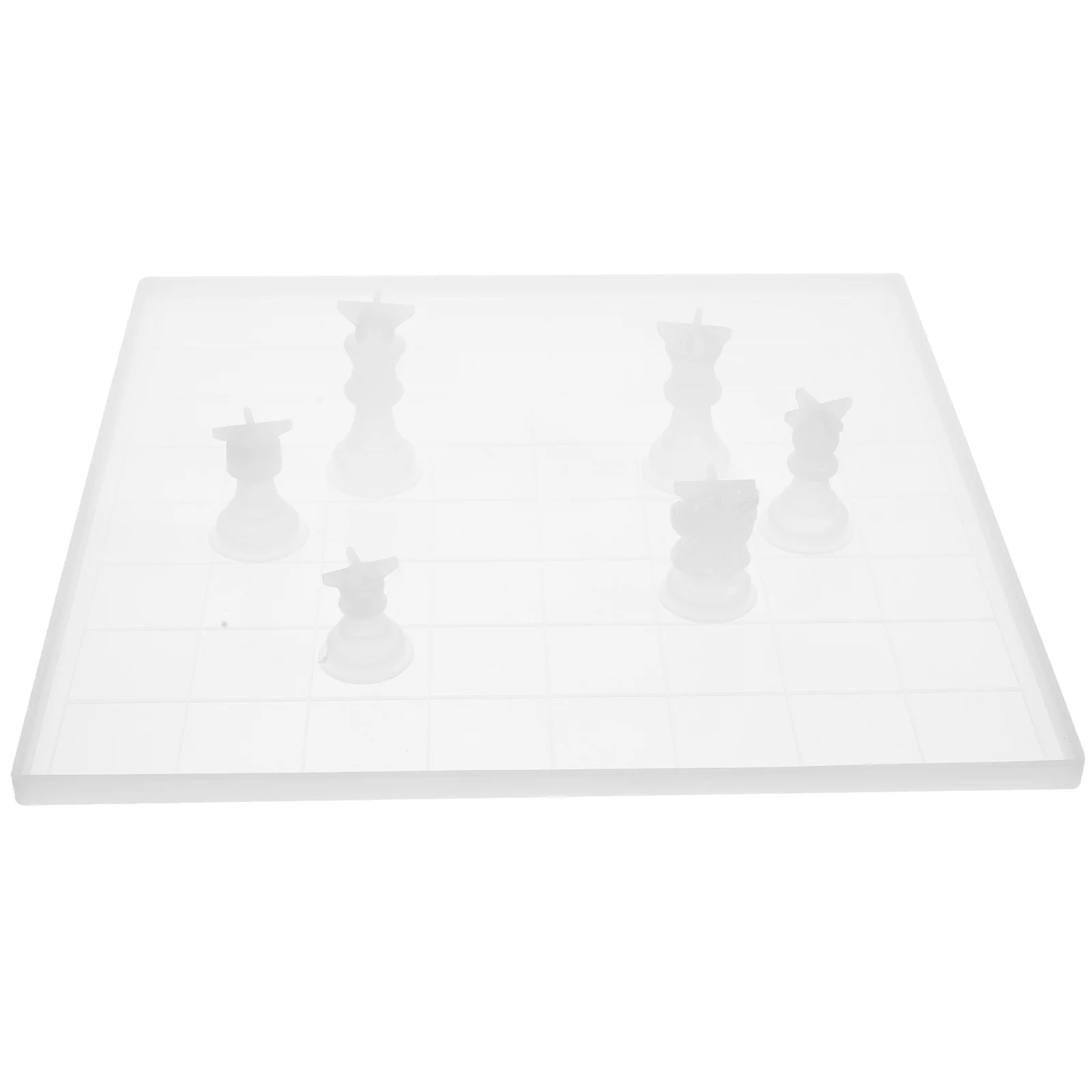

1 Set Silicone Molds 3D Diy Chess Pieces Mold Full Size Flexible Reusable Craft For Resin Casting Chessboard Making Kit Chess