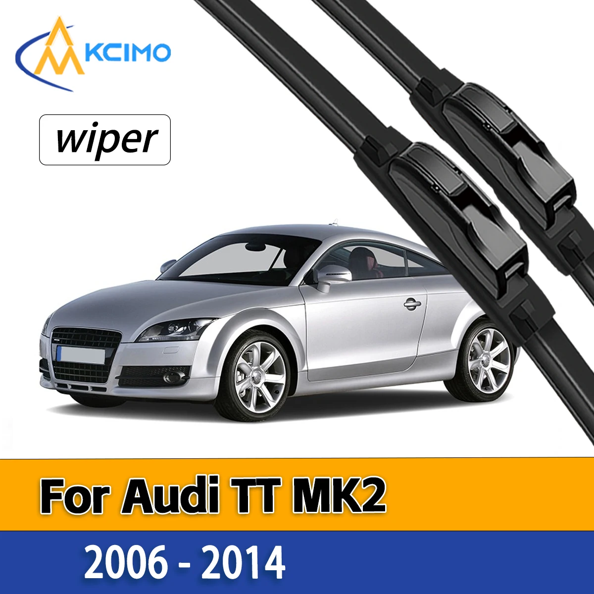 

Silent All Weather Front Wiper Blades For Audi TT MK2 8J 2006 - 2014 Car Windshield Wiper Parts