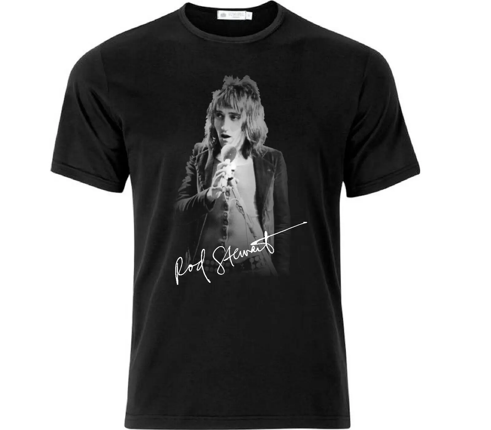 Rod Stewart Iconic Signature T Shirt Black