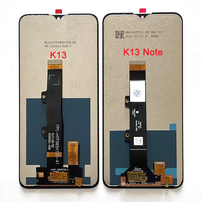 Original For Lenovo K13 K13 Note LCD Display Screen Touch Panel Digitizer Frame For Lenovo K13 Pro XT2129-3 LCD Screen