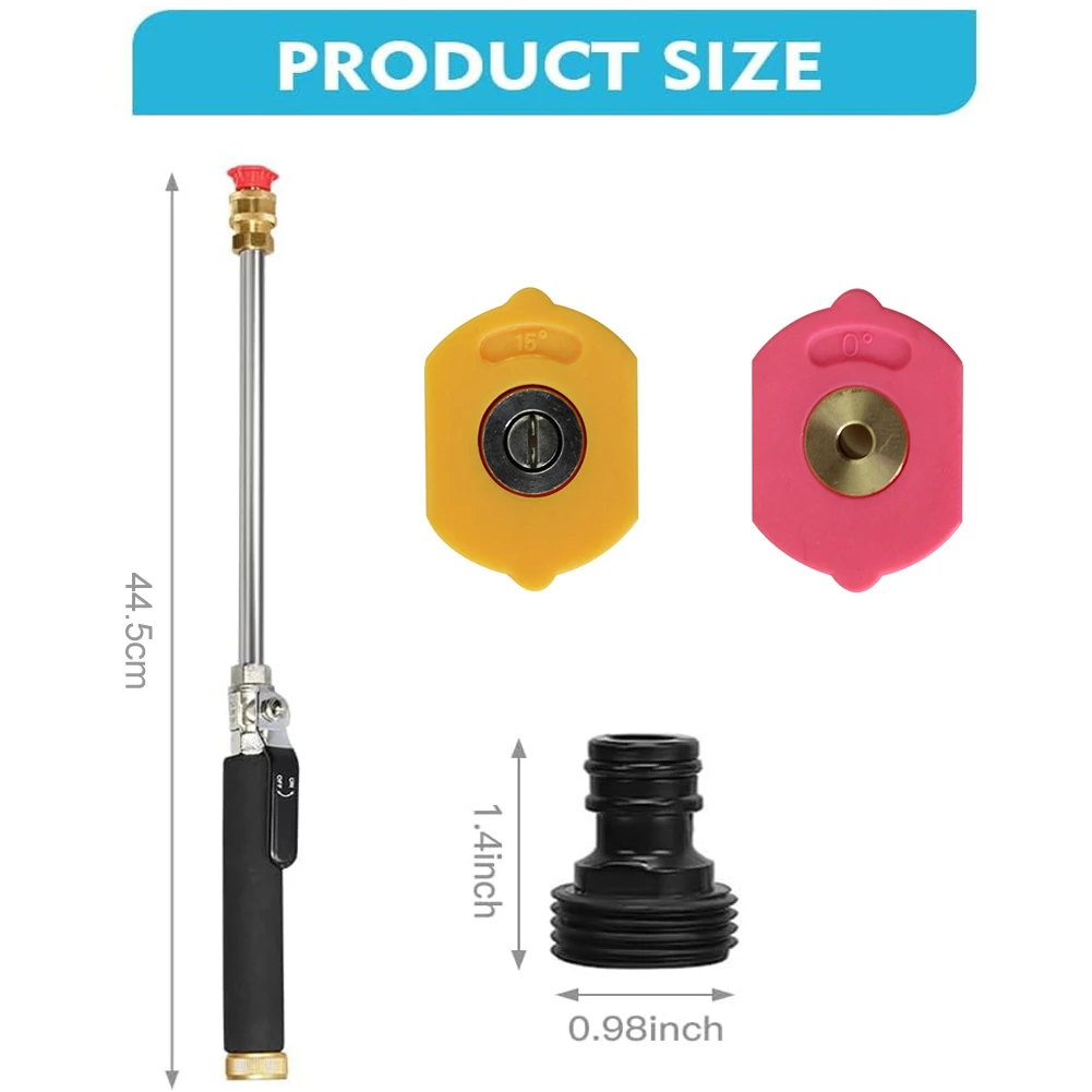 As Shown Watering Sprayer Tool Efficient Car Washing Tool Flexible Washer Extension Versatile Applications Brass Hose Coupler