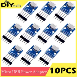 10PCS CJMCU Breakout Power Supply Module Micro USB Interface Power Adapter Board USB 5V Breakout Module For Arduino
