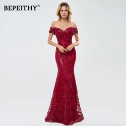 BEPEITHY Customized Mermaid Prom Dress Vestidos De Graduación Lace Plus Size Evening Gowns Elegant Party Dresses For Women 2023