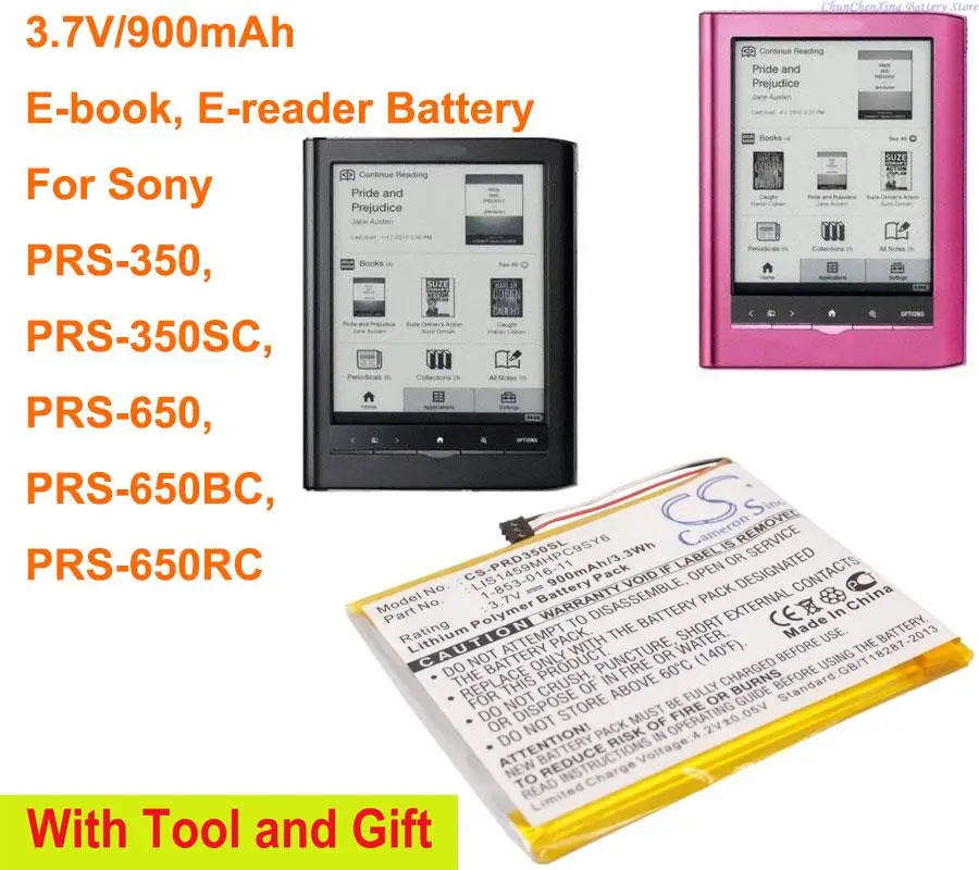 OrangeYu  900mAh Battery 1-853-016-11, LIS1459MHPC9SY6 for Sony PRS-350, PRS-350SC, PRS-650, PRS-650BC, PRS-650RC