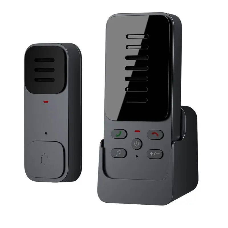 AC23-2X Wireless Intelligent Intercom Doorbell Two-Way Audio Long Distance Elderly One Button Pager With 6 Ringtones