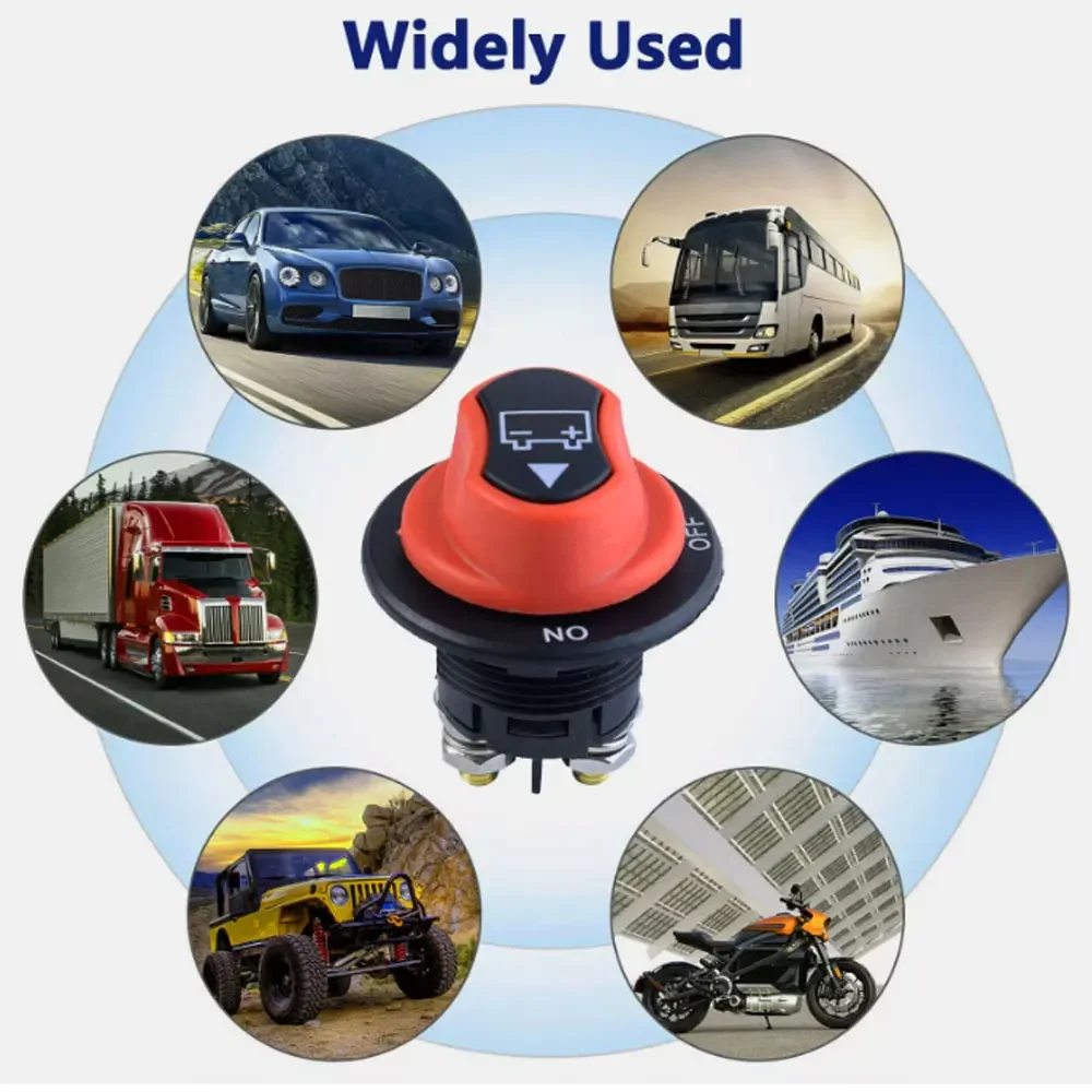 

1Pc 12v Car Truck Motorbike Marine Boat Knob Isolator Cut Off Circuit Breaker Parts Battery Switch Universal Car Accessories