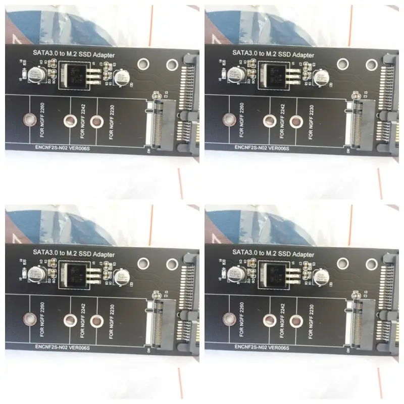 4pack X((NGFF M.2 Adapter M2 SATA3 Raiser M.2 to SATA Adapter SSD M2 to SATA Expansion Card B Key Suppor 30/42/60/80mm)
