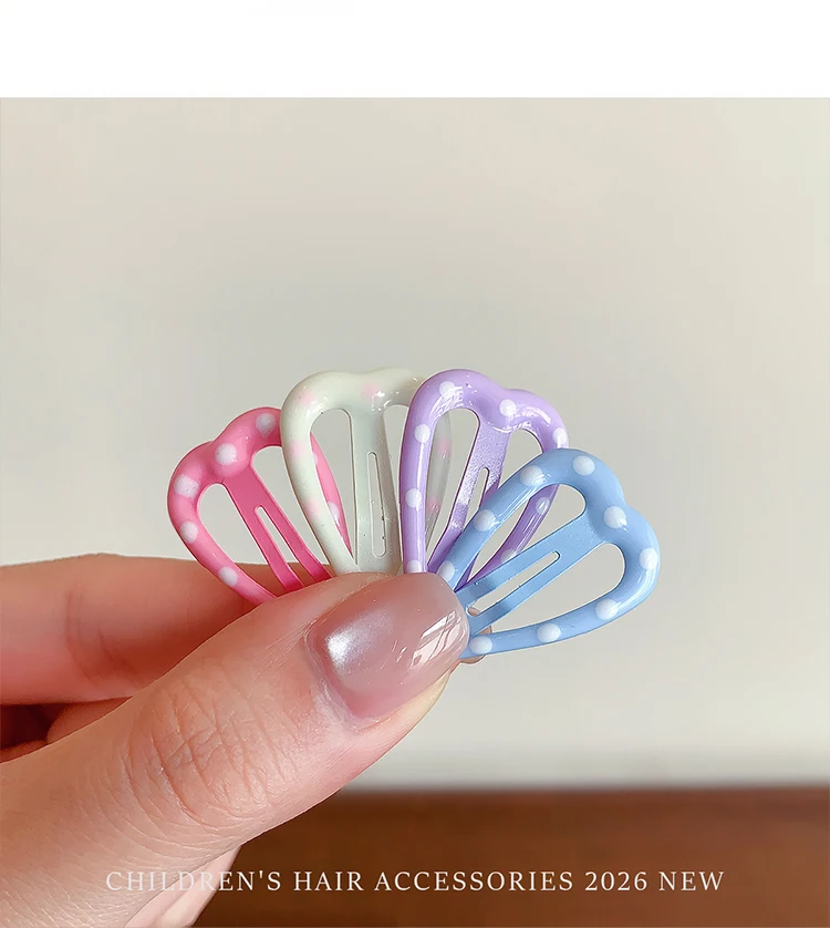 10 Stück/Set Niedliche Stern-Herz-Wolken Haarspangen für Kleinkind-Mädchen Pastellfarben Ohne Haarschäden Kinder-Haarklammern Accessoires – Detail 8