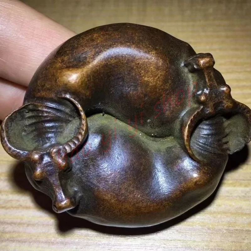 

Solid bronze Zodiac ox ornament / Paperweight / auspicious ox ornaments