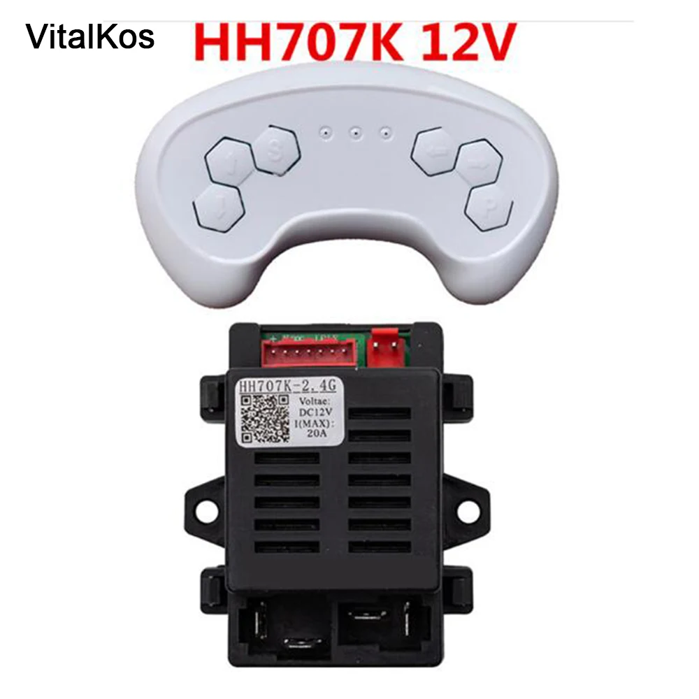 VitalKos HH701K mando a distancia y receptor (opcional) para coche eléctrico para niños, piezas de repuesto para coche con Bluetooth