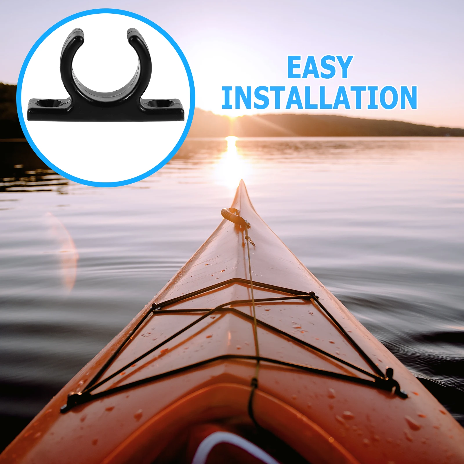 

2Pcs Boat Pipe Clips Nylon Paddle Holder Secure Oar Keeper for Kayak Marine Paddle Mount Accessories Oar Holder