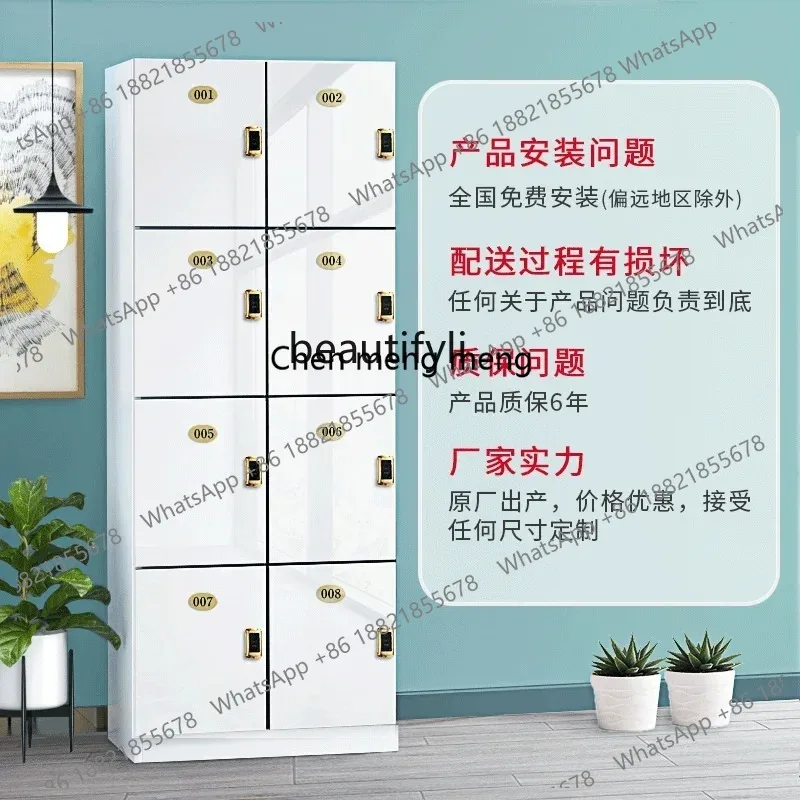 ss 26 Gym Changing Staff Commercial Swimming Pool Bathroom Barber Shop Password Storage Bag Locker with Lock