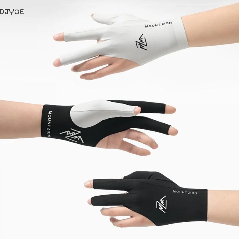 

Billiard Gloves With Fingerless Breathable Professional Pool Gloves Lightweight Three-Finger Gloves For Billiard Accessories